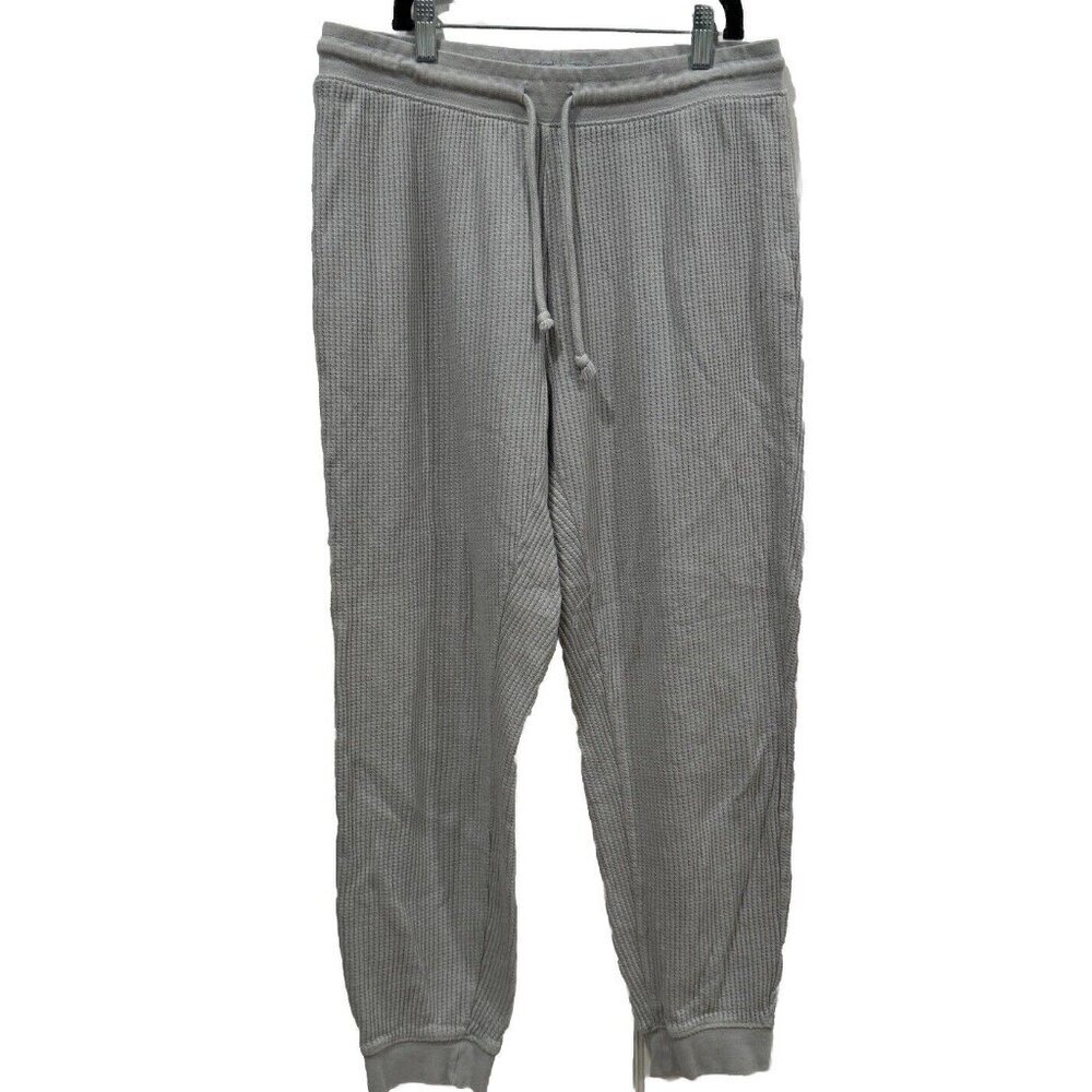 Women’s Zara Pants Gray Waffle Knit Size Large L Jogger